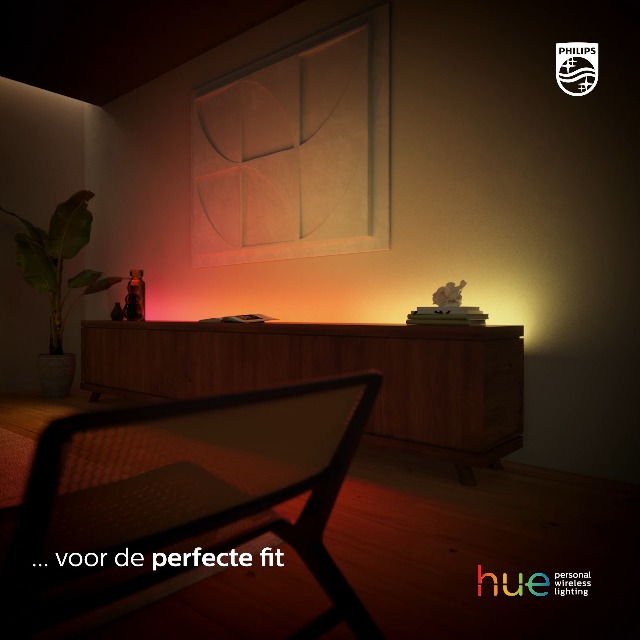 Philips Hue Play Gradient Ledstrip - Lightstrip: Voor 55 inch TV